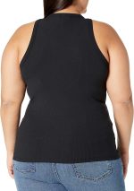 The Drop Women's Valerie Cutaway-Neck Racerback Rib Knit Tank Top - Image 6